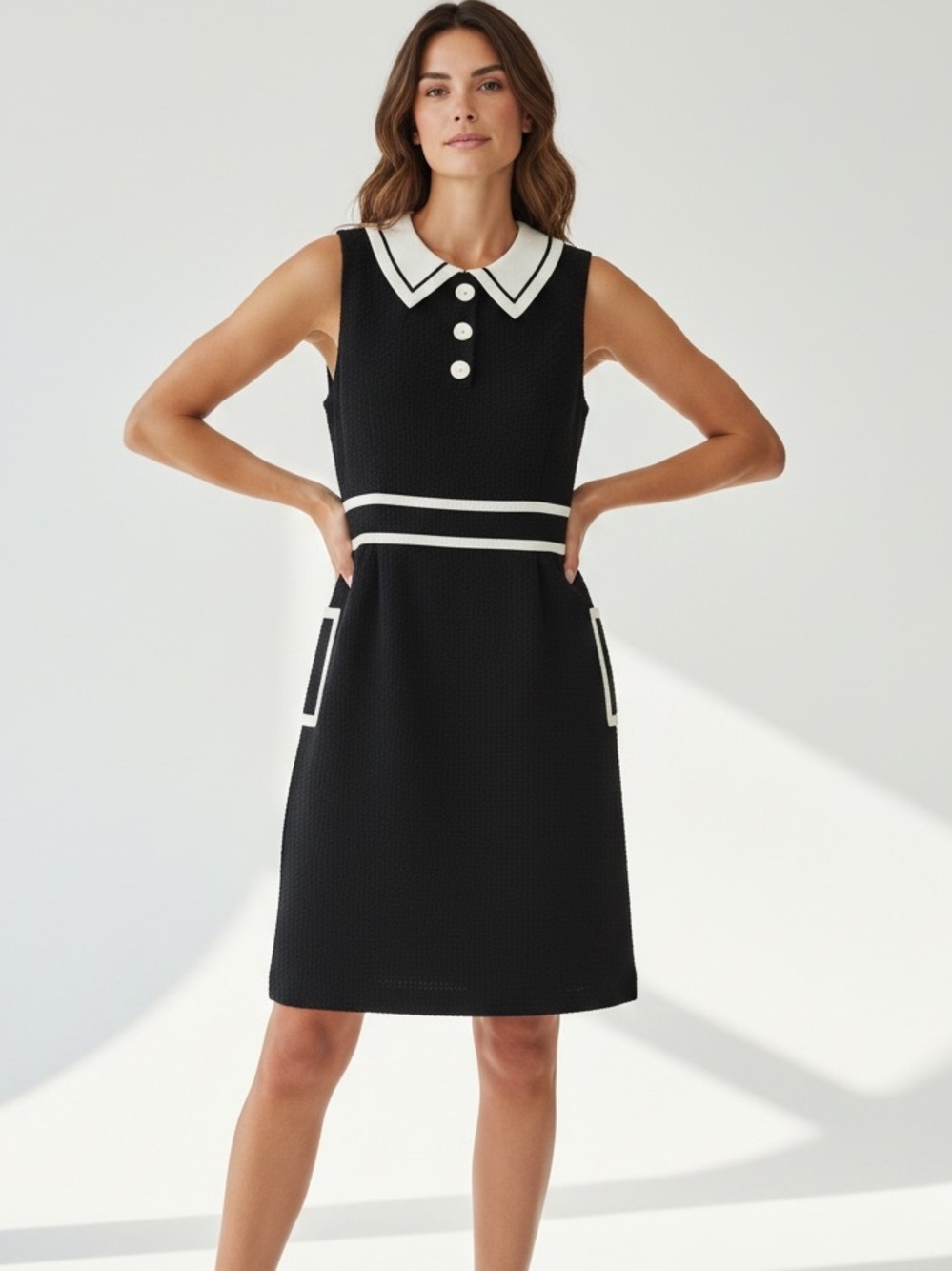 Tibi luxury brand- vintage Black and White Women's Dress size 2